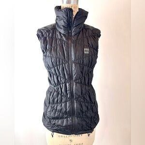 MEC Quilted Black Vest , Stretchy SZ M